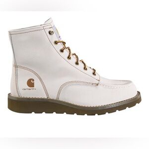 Carhartt FW6150M - Men's 6" Moc Toe Wedge Boot white 9 NWT